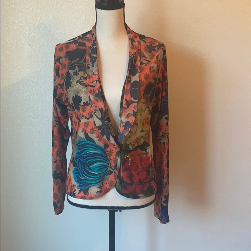 Printed blazer